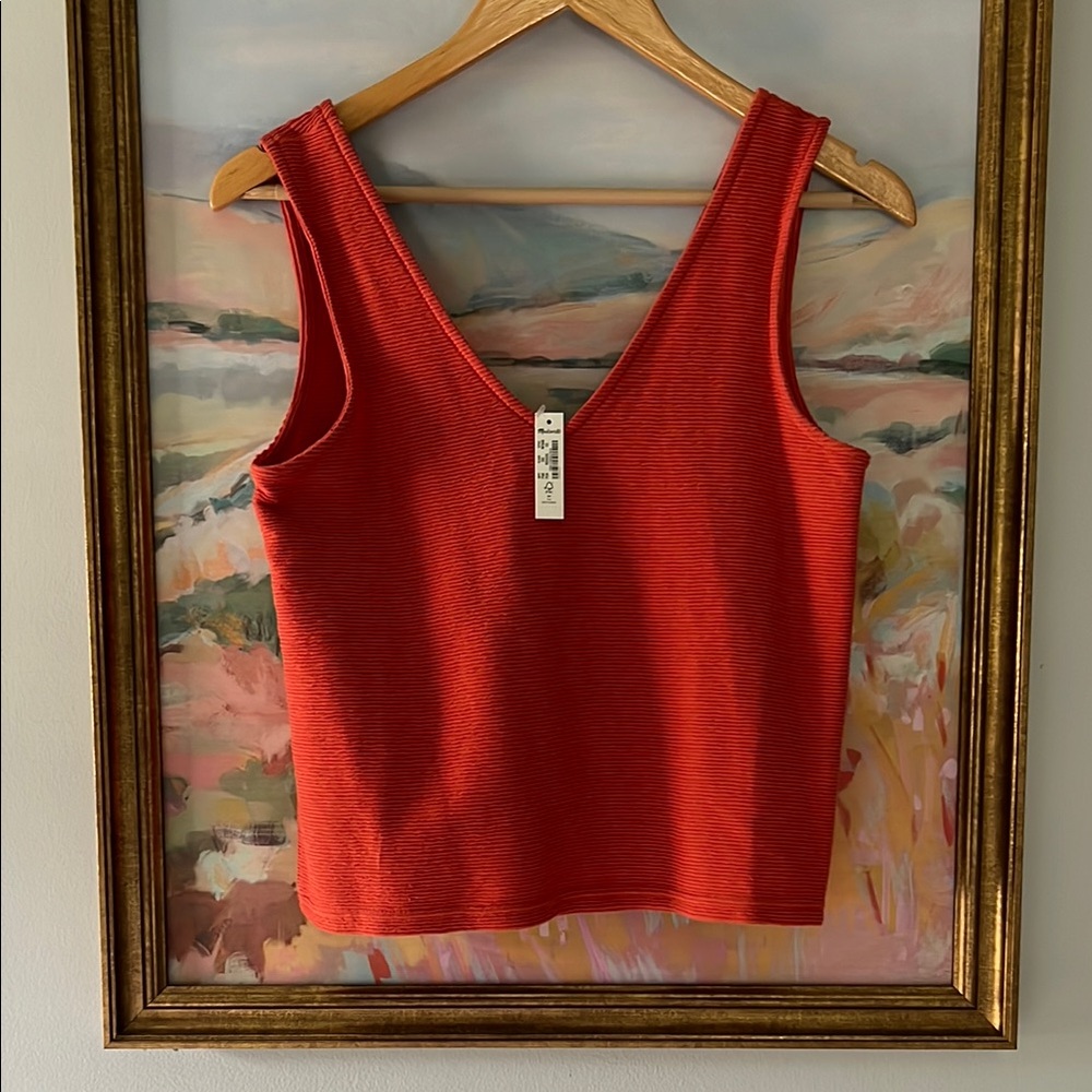Red Sleeveless Women's Top